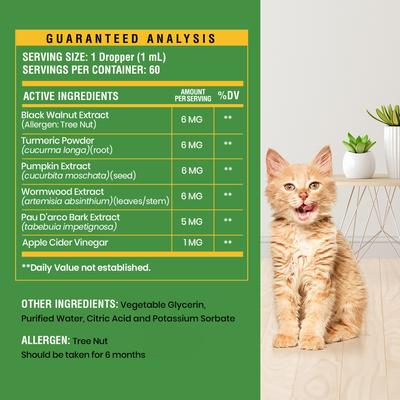 Show full view: Special Breed Broad Spectrum Herbal Cleanse Liquid Supplement for Cats, 2-fl oz bottle slide 5 of 6