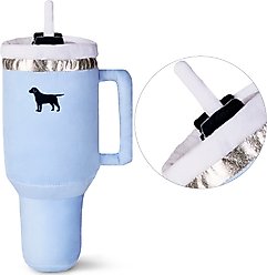 PUPROAR Pup Cup Tumbler Plush Squeaky Dog Toy, Pink Peach Dust slide 2 of 5