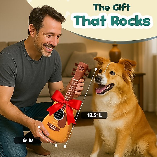 Show full view: PUPROAR Guitar Dog Toy slide 4 of 7