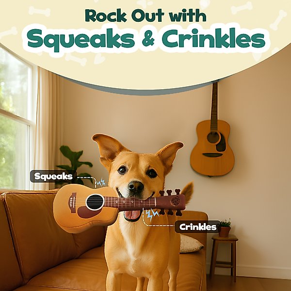 Show full view: PUPROAR Guitar Dog Toy slide 2 of 7