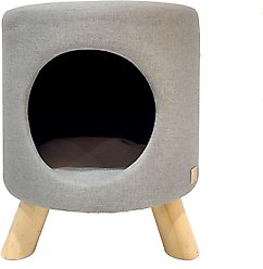 4 Cats & Dogs Wallie Stool Cat Condo, Grey