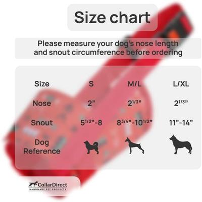 Show full view: CollarDirect Tribal Pattern 1 Nylon Dog Muzzle, Red, Medium/Large slide 2 of 5