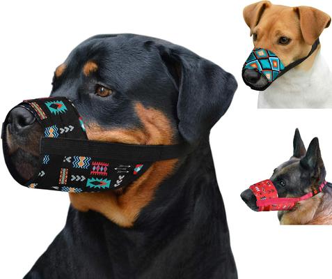 Show full view: CollarDirect Tribal Pattern 2 Nylon Dog Muzzle, Black, Large/X-Large slide 5 of 5