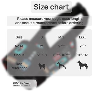 CollarDirect Tribal Pattern 2 Nylon Dog Muzzle, Black, Large/X-Large