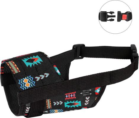 Show full view: CollarDirect Aztec Pattern Nylon Dog Muzzle, Black, X-Small/Small slide 5 of 7