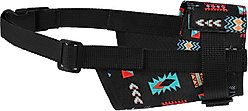 CollarDirect Aztec Pattern Nylon Dog Muzzle, Black, X-Small/Small
