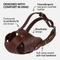 Show in main carousel: CollarDirect Leather Basket Dog Muzzle, Brown slide 3 of 6