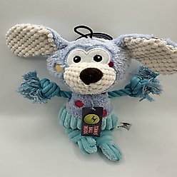 SteelDog USA Flat Polka Dot Pal Puppy Squeaky Plush Dog Toy