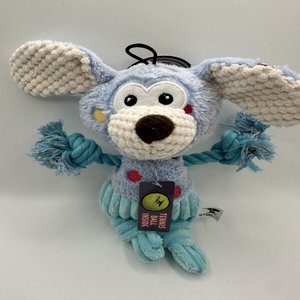 SteelDog USA Flat Polka Dot Pal Puppy Squeaky Plush Dog Toy