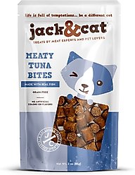 Jack & Cat Meaty Tuna Bites Soft & Chewy Cat Treats, 3-oz bag slide 1 of 7