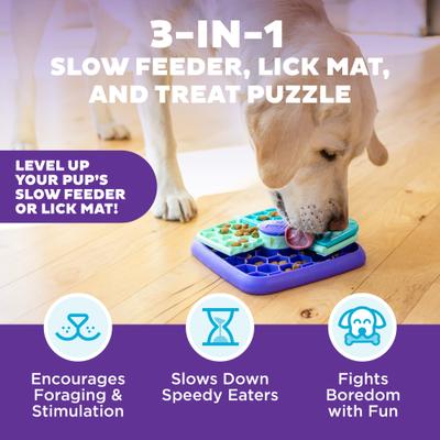 Show full view: Outward Hound by Nina Ottosson Lick N' Flip Treat Puzzle Enrichment Dog Toy slide 2 of 11