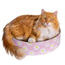 Catstages Scratch & Snuggle Cat Sratcher with Catnip, Daisy Pink