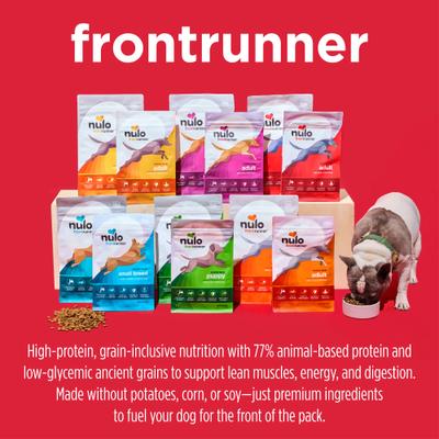 Show full view: Nulo Frontrunner Ancient Grains Turkey, Whitefish, & Quinoa Recipe High-Protein Adult Dry Dog Food, 14-lb bag slide 10 of 12