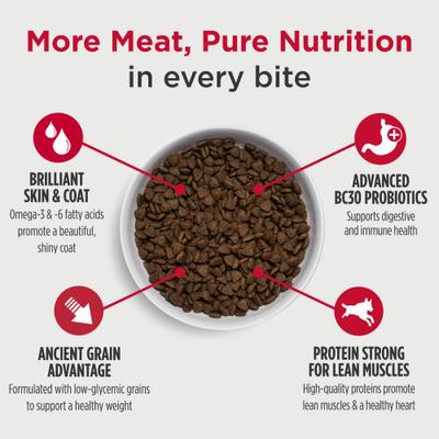 Show full view: Nulo Frontrunner Ancient Grains Pork, Barley, & Beef Recipe High-Protein Adult Dry Dog Food, 5-lb bag slide 4 of 11