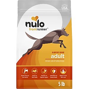 Nulo Frontrunner Ancient Grains Chicken, Oats, & Turkey Recipe High-Protein Adult Dry Dog Food, 5-lb bag