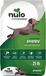 Nulo Frontrunner Ancient Grains Chicken, Oats & Turkey Puppy Dry Dog Food, 25-lb bag