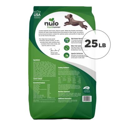 Show full view: Nulo Frontrunner Ancient Grains Chicken, Oats & Turkey Puppy Dry Dog Food, 25-lb bag slide 3 of 12