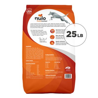Show full view: Nulo Frontrunner Ancient Grains Turkey, Trout & Spelt Recipe High-Protein Adult Dry Dog Food, 25-lb bag slide 3 of 12