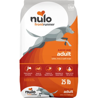 Nulo Nulo Frontrunner Ancient Grains Turkey, Trout & Spelt Recipe High-Protein Adult Dry Dog Food, 25-lb bag