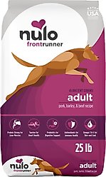 Nulo Frontrunner Ancient Grains Pork, Barley, & Beef Recipe High-Protein Adult Dry Dog Food, 25-lb bag