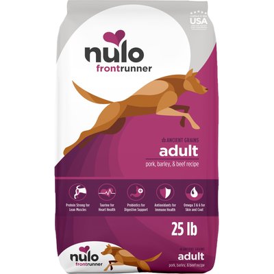Nulo Nulo Frontrunner Ancient Grains Pork, Barley, & Beef Recipe High-Protein Adult Dry Dog Food, 25-lb bag