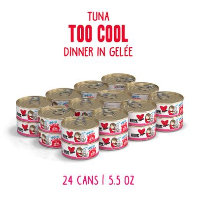 Show full view: BFF Tuna Too Cool Dinner in Gelee Canned Cat Food, 5.5-oz, case of 24 slide 3 of 13