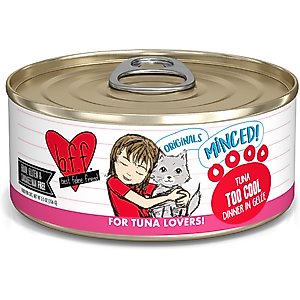 BFF Tuna Too Cool Dinner in Gelee Canned Cat Food, 5.5-oz, case of 24