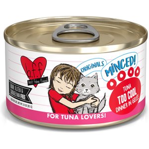 BFF Tuna Too Cool Dinner in Gelee Canned Cat Food, 3-oz tray, case of 24