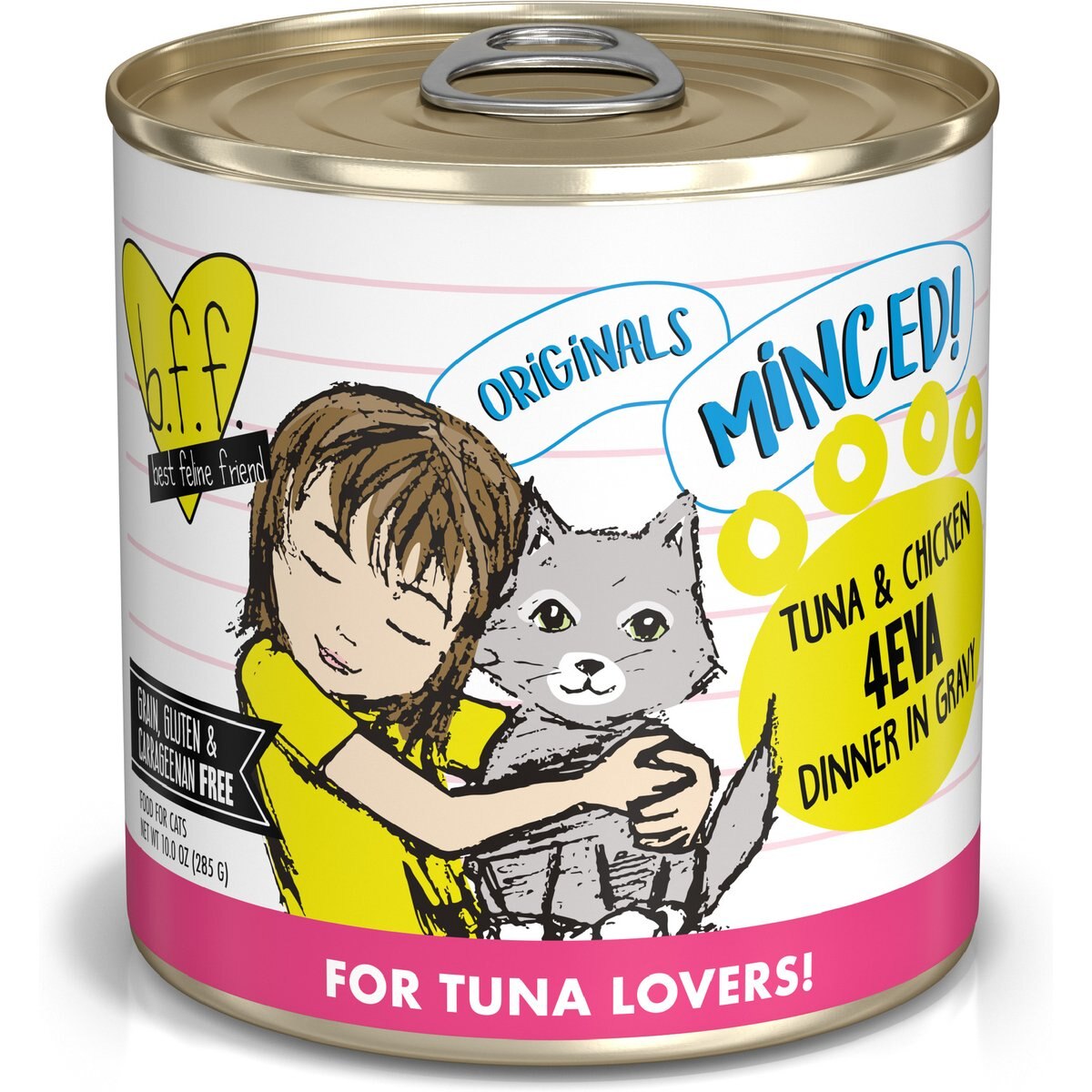 BFF Tuna & Chicken 4EVA in Gravy Canned Cat Food, 10-oz, tray of 12