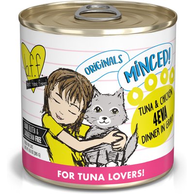 BFF BFF Tuna & Chicken 4EVA in Gravy Canned Cat Food, 10-oz, tray of 12