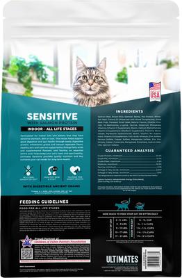 Show full view: Ultimates Sensitive Salmon Protein Dry Cat Food, 12.5-lb slide 3 of 9