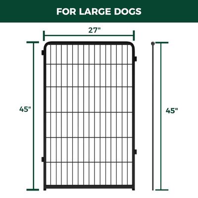 Show full view: FXW Homeplus Indoor Dog Playpen, Black, 45-in, 4-panel slide 4 of 6