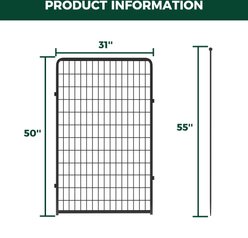 FXW Rollick Indoor & Outdoor Dog Playpen, Black, 50-in, 2-panel slide 2 of 4