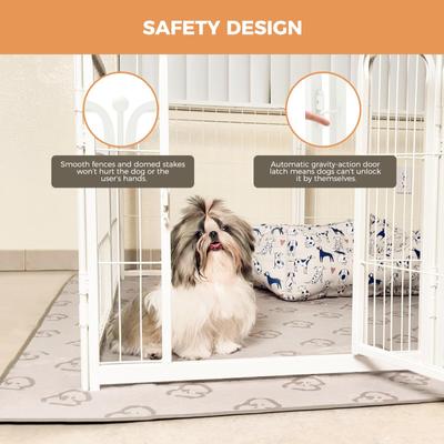 Show full view: FXW Indoor Playpen with Gate, White, 40-in, 8-panel slide 3 of 8