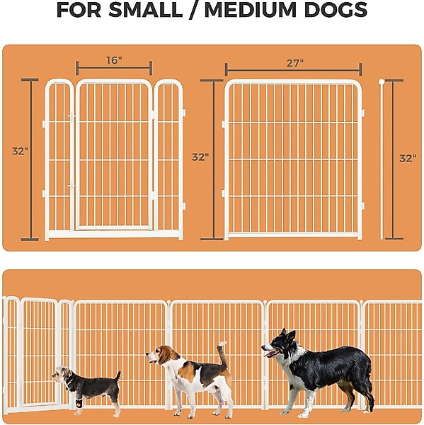 Show full view: FXW Indoor Playpen with Gate, White, 32-in, 8-panel slide 7 of 7
