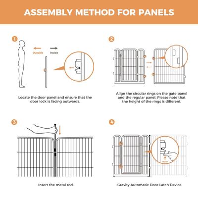 Show full view: FXW Indoor Playpen with Gate, White, 24-in, 8-panel slide 4 of 7