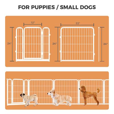 Show full view: FXW Indoor Playpen with Gate, White, 24-in, 8-panel slide 7 of 7