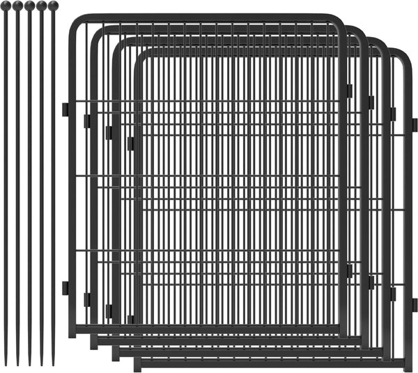 Show full view: FXW Rollick Indoor & Outdoor Dog Playpen, Black, 32-in, 4-panel slide 5 of 7