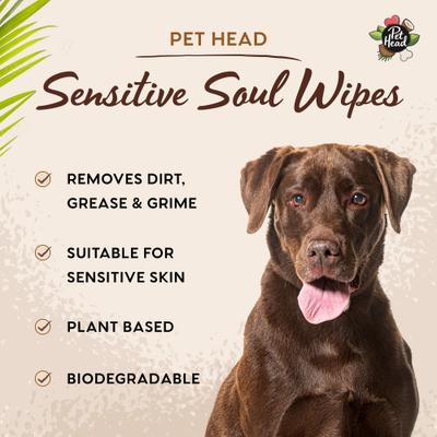 Show full view: Pet Head Sensitive Soul Dog Grooming Wipes, 100 count slide 5 of 9