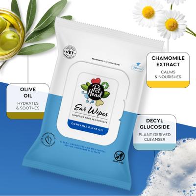 Show full view: Pet Head Dog Ear Wipes, 30 count slide 4 of 8