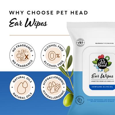 Show full view: Pet Head Dog Ear Wipes, 30 count slide 6 of 8