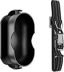 MEGAPAWS Adjustable Degree Mini Camera Dog & Cat Collar Strap, Black