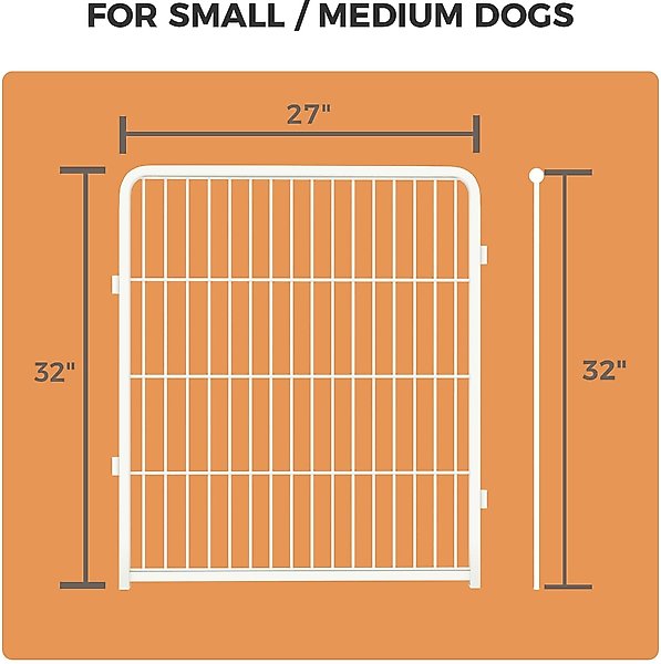 Show full view: FXW Homeplus Indoor Dog Playpen, White, 32-in, 4-panel slide 4 of 6
