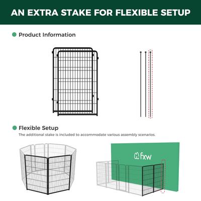 Show full view: FXW Homeplus Indoor Dog Playpen, Black, 45-in, 2-panel slide 3 of 6