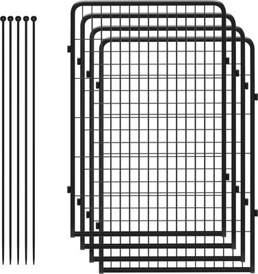 Show full view: FXW Rollick Indoor & Outdoor Dog Playpen, Black, 45-in, 4-panel slide 5 of 7