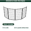 Show in main carousel: FXW Rollick Indoor & Outdoor Dog Playpen, Black, 45-in, 4-panel slide 3 of 7