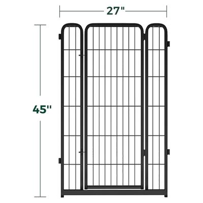 Show full view: FXW Rollick Indoor & Outdoor Dog Playpen, Black, 45-in, 2-panel slide 5 of 8
