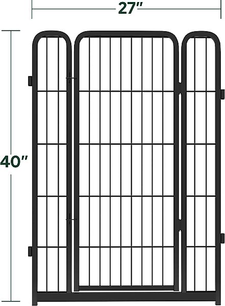 Show full view: FXW Rollick Indoor & Outdoor Dog Playpen, Black, 40-in, 1-gate slide 5 of 8