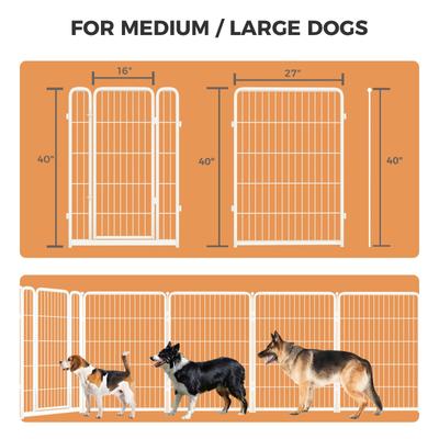 Show full view: FXW Indoor Playpen with Gate, White, 40-in, 8-panel slide 8 of 8