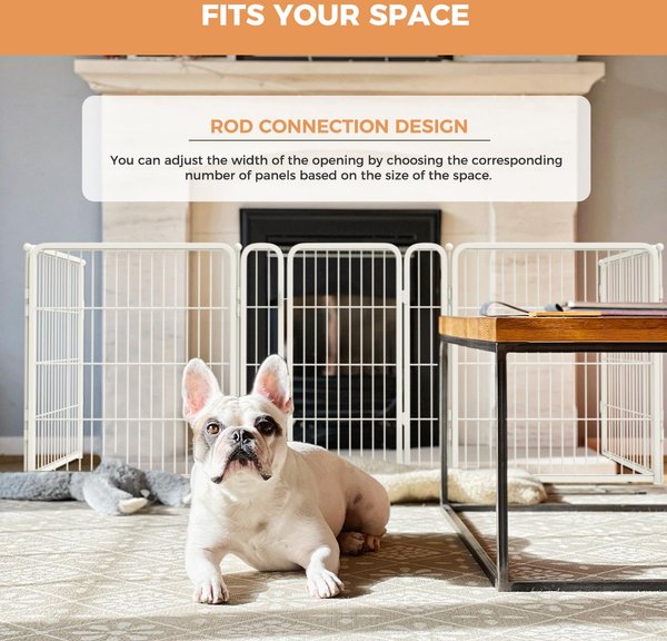 Show full view: FXW Indoor Playpen with Gate, White, 32-in, 8-panel slide 3 of 7